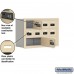 Salsbury Cell Phone Storage Locker - 3 Door High Unit (8 Inch Deep Compartments) - 8 A Doors and 2 B Doors - Sandstone - Recessed Mounted - Resettable Combination Locks  19038-10SRC